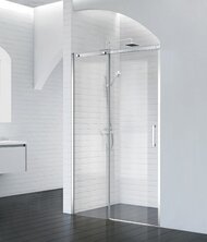 Дверь в нишу BelBagno Acqua 1180-1210х1950 ACQUA-BF-1-120-C-Cr раздвиж., стекло прозр./профиль хром