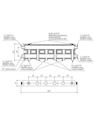 Модульный коллектор Gidruss MKSS-60-4D.EPP до 60 кВт, магистраль 1", 3+1 контура, EPP-термоизол — изображение 3