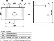 ���������� Laufen CASE 4.0512.1.075.463.1 (790�520�80) ��������� � ������, � ��������, ����� �������