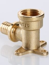 Водорозетка VALTEC аксиальная, 16х1/2"В, латунь, VTm.454.BG.001604