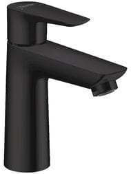 Смеситель Hansgrohe Talis E 71710670  для раковины с донным клапаном, 110мм, черный матовый — миниатюра 1