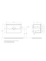 ����� ��� �������� BelBagno MARINO (896�455�500) ���������, Bianco Lucido MARINO-CER-N-900-2C-SO-BL-P