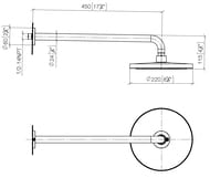 ������� ��� Dornbracht Vaia 28649970-06 d.220��, � �����������, ������� �������