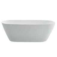 Ванна акриловая BelBagno BB72-1500-W0 1500х760х600 отдельностоящая, без перелива, д/к, цвет: белый
