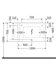 Зеркало Duravit Light and mirror 1000х700х34 2 светильника, диммер, подогрев, сенсор LM7887D0000