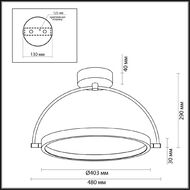 ���������� ���������� Odeon Light Solaris 6627/36CL, ������