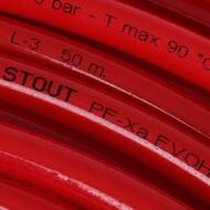 Труба STOUT PEX-A 16х2,0 из сшитого полиэтилена с кислородным слоем, красная, бухта 200 м SPX-0002-001620