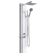 Душевая панель Novellini Line 1 220х2150 мм, смеситель, белый/серебро LINE2M-UB