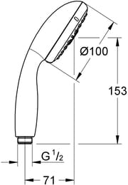 Ручной душ Grohe Tempesta 28578002 4 вида струй