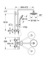������� ������� Grohe Euphoria 27296001 ��������� ��� ����, �������/������ ���, ������
