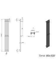 GROTA CORSA   180x1500 N EL RAL9005 