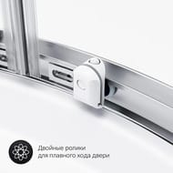Душевой уголок AM.PM X-Joy Twin Slide (80х80х185) профиль матовый хром/прозрачное W88G-205-080MT64