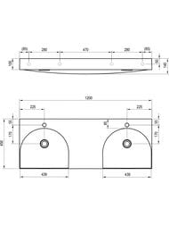 ���������� ������� RAVAK LITE 1200 (1200�450�100) � ���. ��� ������, ��� ��������, ����� XJX01212001