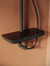 Душевая система Iddis HOMESPA смеситель для ванны/душа, верхний/ручной душ, матов.черный SPABLBTi06