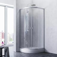 Душевой уголок AM.PM X-Joy Twin Slide (80х80х185) профиль матовый хром/прозрачное W88G-205-080MT64