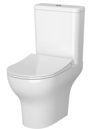 Унитаз-компакт Vitra Zentrum (355х610х830) безободковый, с сиденьем, белый 9824B003-7219