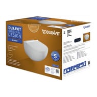 Унитаз подвесной DURAVIT ARCHITEC 365х575х400 безободковый, сиденье с микролифтом, белый 45726900A1