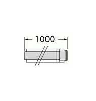 Труба удлинительная VAILLANT DN 80 длиной 1000 мм с уплотнением из силикона 300817