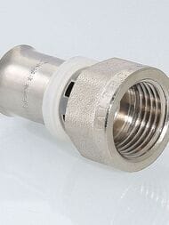 Пресс соединитель прямой VALTEC 20х1/2"В VTm.202.N.002004