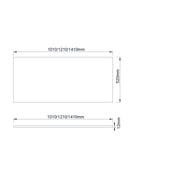 Столешница Armadi Art Quatro (Кватро) 140 см 792-140-W, белый — изображение 2