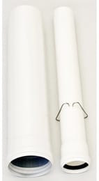 Дымоход коаксиальный для котла D60/100 - 500мм, из AL/PPS, с центрирующей пружиной,  3318078 — изображение 2