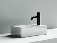 Раковина накладная Ceramicanova Element 375х215х100 правый, отв. под смеситель, белый CN5007