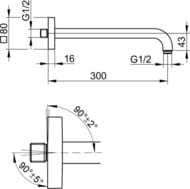��������� ��� ���� Keuco Edition 300 300 ��,���������,���������� �����.,������ ������� 53088370302