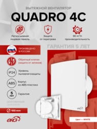 ���������� ERA QUADRO D100 ���������, 90 �3/�, 35 ��, ���.������, �����, QUADRO 4C