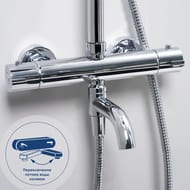 Душевая система WasserKRAFT Thermo A18801 с термостатом