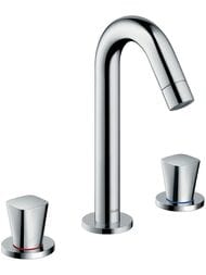 Смеситель Hansgrohe Logis 71133 для умывальника двухзахватный на 3 отверстия, с донным клапаном,хром — миниатюра 1