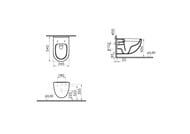 ������ ��������� Vitra S40 540�345�400 ��� �������,����������������� ��������,�������. 7759B003-0075