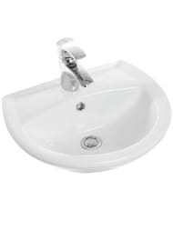 Умывальник Санита АТТИКА-48 (480х415) с отверстием под смеситель WB.PD/Attica/48-C/WHT.G/S1