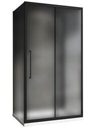 Душевой уголок ABBER Schwarzer Diamant AG30100BMH-S80BM-S80BM (1000х800х1950) стекл.6мм,мат./черн — миниатюра 1
