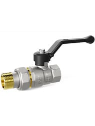 Кран шаровый с американкой 3/4" ВН LD Pride ручка черная 47.20.В-ГШ.Р