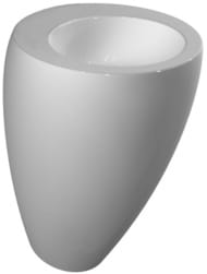 Раковина Laufen ILBAGNOALESSI ONE 8.1197.1.400.109.1 (520х530х850) без отверстия под смеситель, белая, LCC