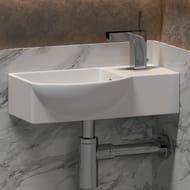 Раковина подвесная Ceramicanova Element 400х220х120 прямоугольная, перелив, белый CN6039L