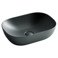 Раковина накладная Ceramicanova Element 455х325х135 прямоугольный,темный антрацит матовый CN6009MDH