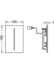 ������� ����� TECE Filo Urinal ��� ��������, ������� �� ����, ������ ����� 9242060