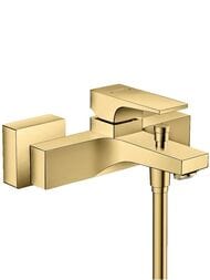 Смеситель Hansgrohe Metropol 32540990  для ванны однорычажный, настенный, полиров золото — миниатюра 1