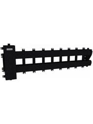 Балансировочный коллектор Gidruss BM-150-9DU до 150 кВт, 1 1/2", 4+4 контура+бок.контур, черный муа — изображение 2