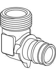 �������� Uponor Q&E 90� � �������� ������� 20-1/2"�P, DR-������ 1023020