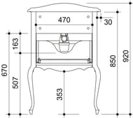 ����� ��� �������� Caprigo ����� 60 rossa vino 610�925�465 11010-019