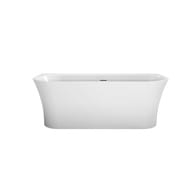 Ванна акриловая BelBagno BB711-1700-750 (1700х750х600) пристенная,полукруглая,белый