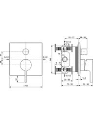 Ideal Standard JOY NEO ��������� ��� ���� A7622AA ������������, �������������