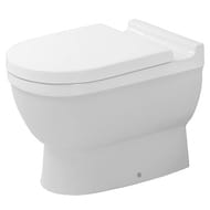 Унитаз напольный DURAVIT STARCK 3 370х560х430 горизонтальный выпуск, крепление 0124090000