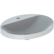 Раковина Geberit VariForm (600х480) встраиваемая, с отв. под смеситель, без перелива 500.726.01.2