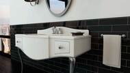 Плитка настенная Wow Stripes Subway Lab Liso XL Graphite Matt (75х300) черная 96245  (кв.м.)