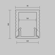 ����������� ������� ������. Maytoni Led Strip 8x9, �������, 2 �, ALM-0809-S-2M, 631010