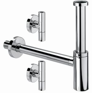 Комплект Viega Eleganta Set 1 (1 1/4х32) 2 дизайн-клапана, сифон Eleganta 1, хром мод.5788.4, 492489