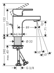 ��������� ��� ����������� Hansgrohe Vernis Shape 71560000 ������������, ������. �����, �/�, ����